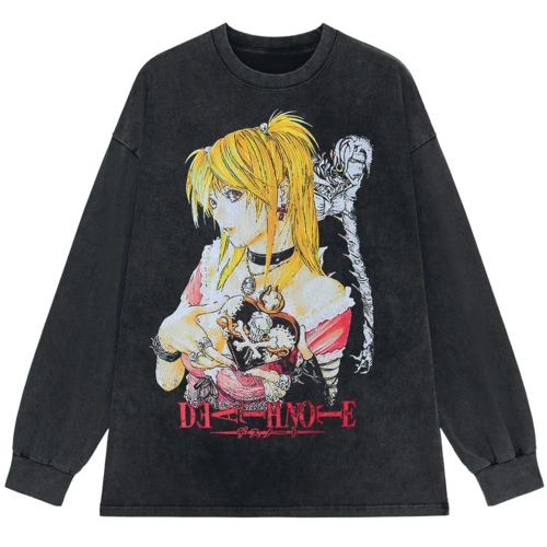 Death Note T-Shirt Vintage Anime Graphic Icely Otaku