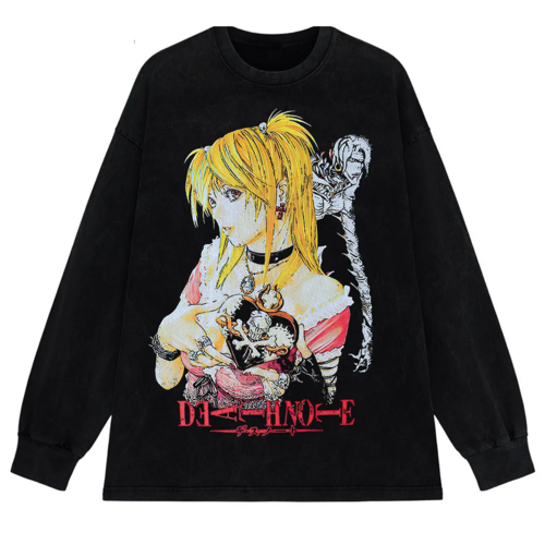 Death Note T-Shirt Vintage Anime Graphic Icely Otaku