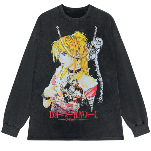 Death Note T-Shirt Vintage Anime Graphic Icely Otaku