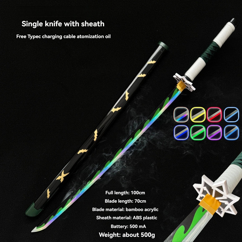 LT Sprayable Luminous Demon Sword Cosplay LED Light up 104cm Sword Large Size Anime Sword Gift