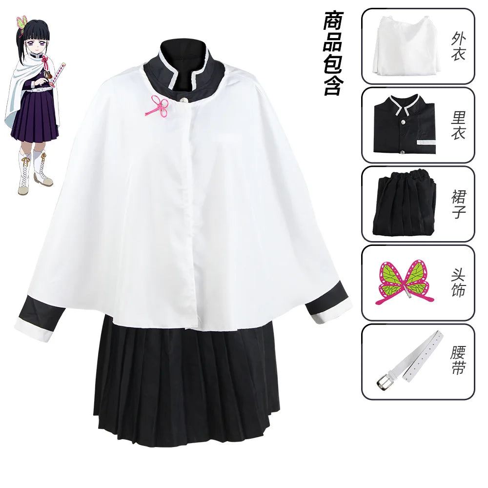 Anime Cosplay Costume Ecoparty Kamado Tanjirou Agatsuma Zenitsu Tomioka Giyuu Coat Cape Cloak