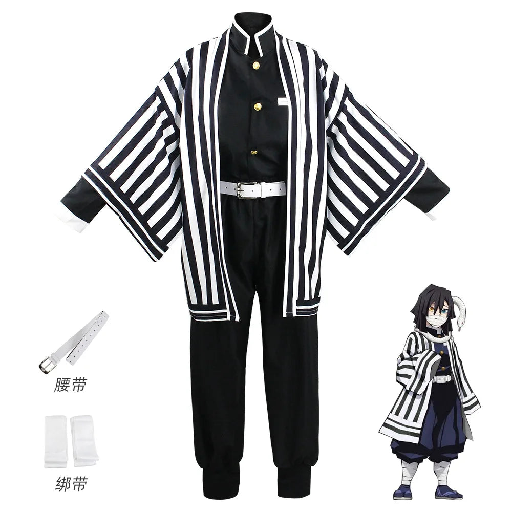 Anime Cosplay Costume Ecoparty Kamado Tanjirou Agatsuma Zenitsu Tomioka Giyuu Coat Cape Cloak
