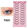 5/10 Pairs Little Devil Lashes Anime Lashes Full Strip Lashes Band Eyelashes Makeup