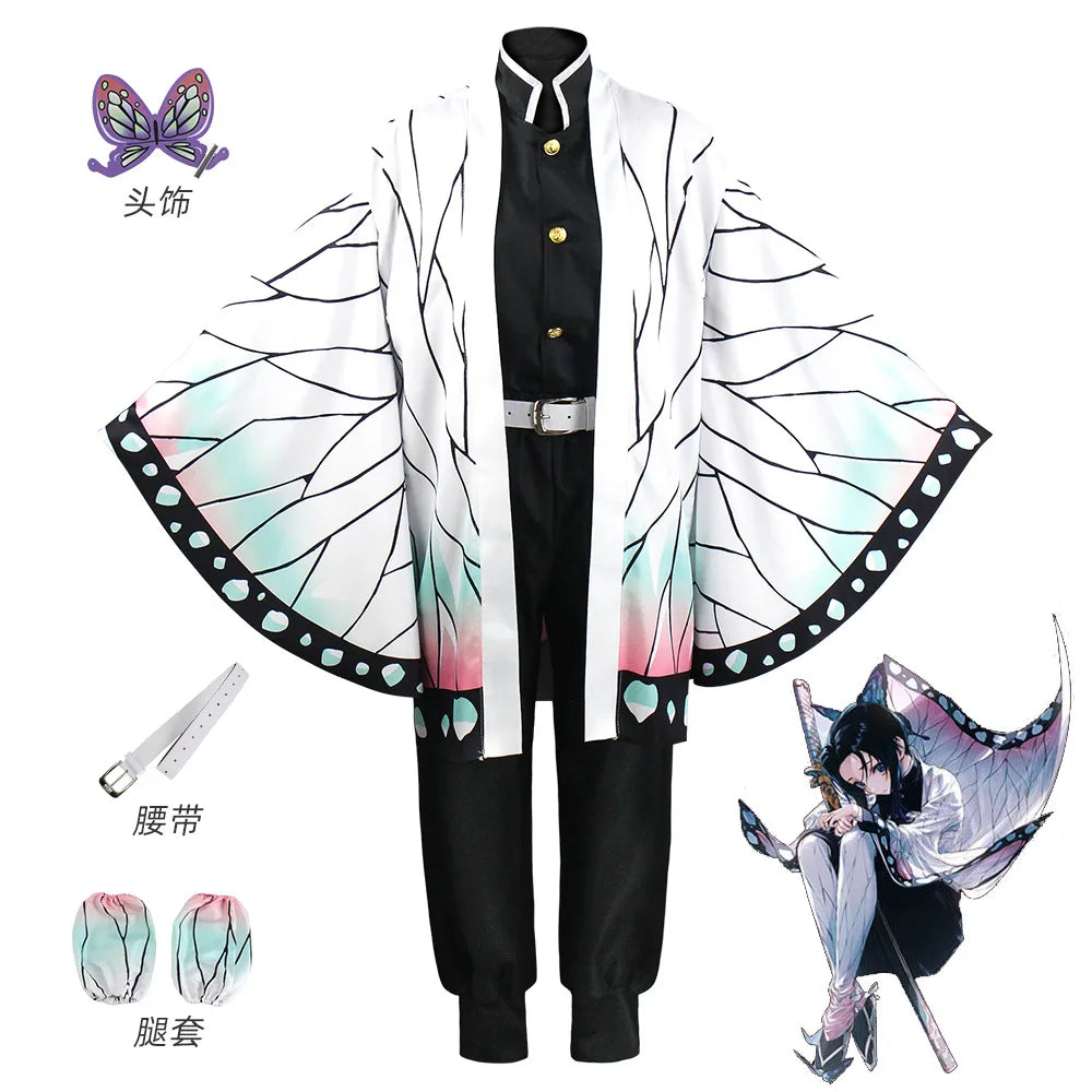 Anime Cosplay Costume Ecoparty Kamado Tanjirou Agatsuma Zenitsu Tomioka Giyuu Coat Cape Cloak