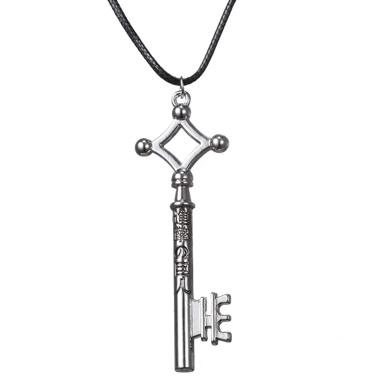 3pcs/set Anime Series Alan Key Wings of Freedom Investigation Corps Souvenir Attack on Titan Necklace Keychain