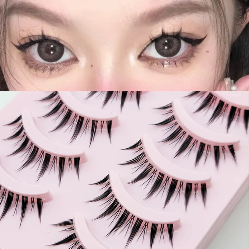 5/10 Pairs Little Devil Lashes Anime Lashes Full Strip Lashes Band Eyelashes Makeup