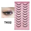 5/10 Pairs Little Devil Lashes Anime Lashes Full Strip Lashes Band Eyelashes Makeup