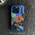 Stylish Anime Zoro Printed PC Phone Case Shell for iPhone XS/XR for iPhone 7/8/11/12/13/14/15/16 Pro Max Cartoon Character