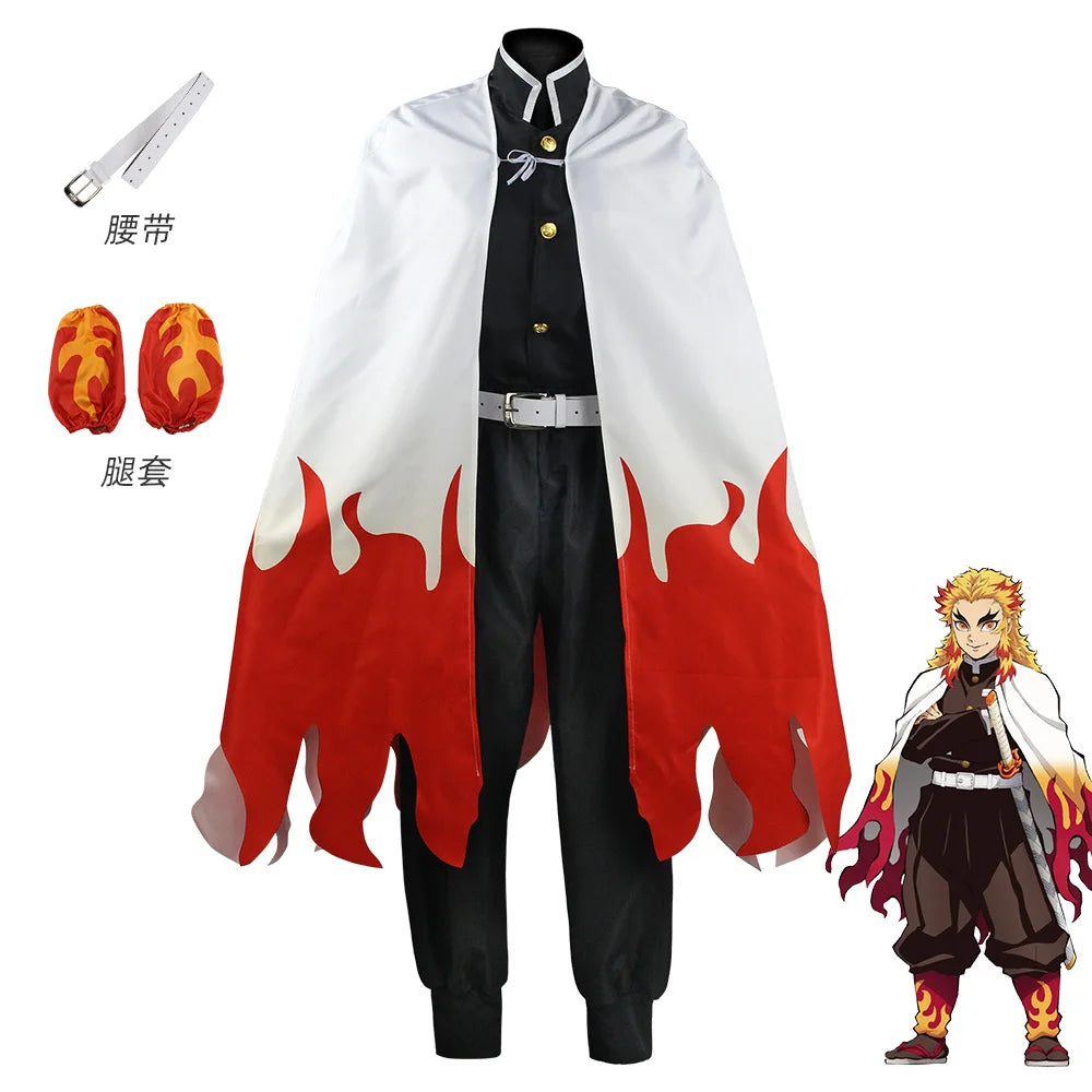 Anime Cosplay Costume Ecoparty Kamado Tanjirou Agatsuma Zenitsu Tomioka Giyuu Coat Cape Cloak