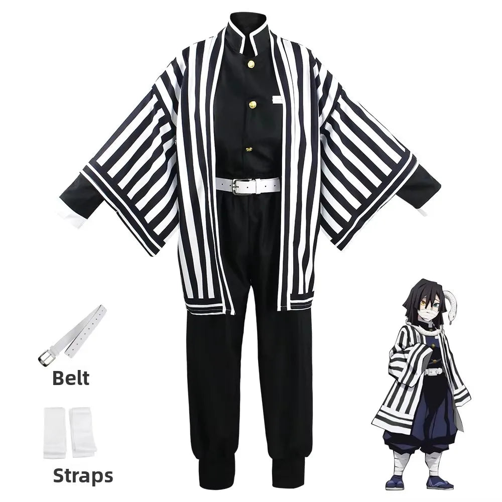Anime Cosplay Costume Ecoparty Kamado Tanjirou Agatsuma Zenitsu Tomioka Giyuu Coat Cape Cloak
