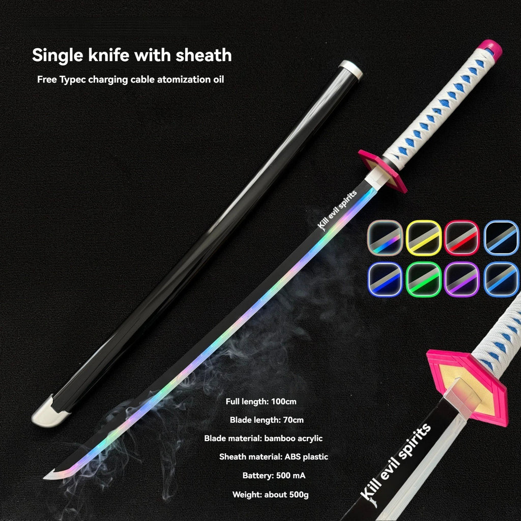 LT Sprayable Luminous Demon Sword Cosplay LED Light up 104cm Sword Large Size Anime Sword Gift