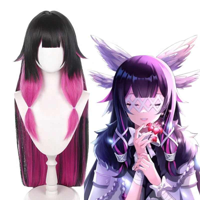Wholesale Game Genshin Impact Anime Wig 110cm Long Straight Columbina Wig Cosplay Synthetic Halloween Heat Resistant Hair Wig