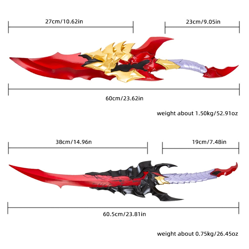 Solo Leveling Anime Merch Cosplay Prop Weapon Anime Peripheral Decoration Collectible Toy (Unsharpened)