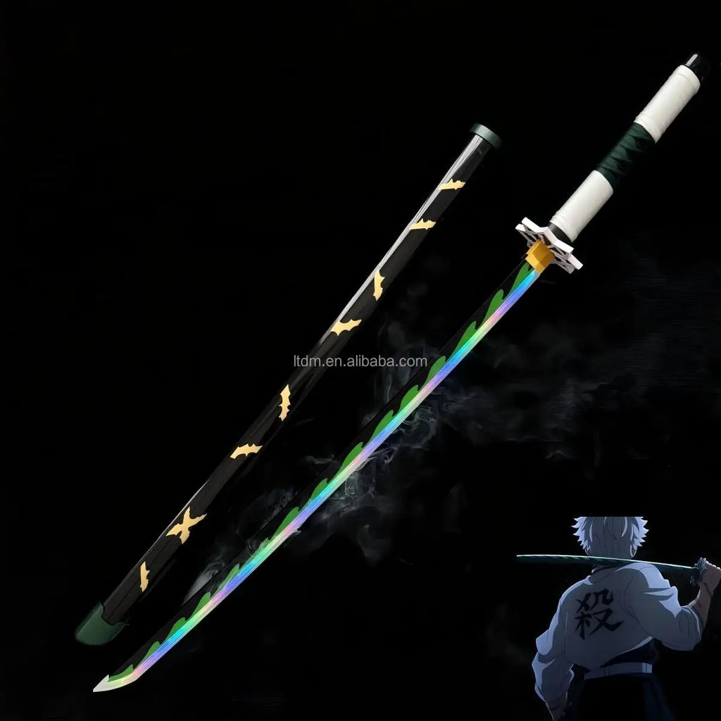 LT Sprayable Luminous Demon Sword Cosplay LED Light up 104cm Sword Large Size Anime Sword Gift