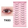 5/10 Pairs Little Devil Lashes Anime Lashes Full Strip Lashes Band Eyelashes Makeup