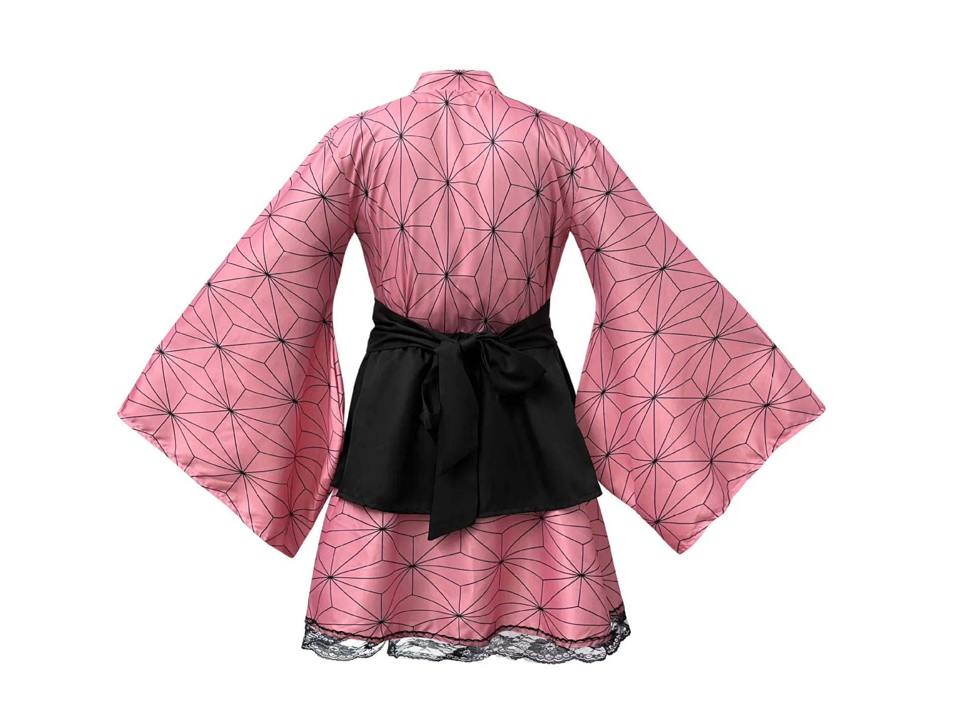 L Ready to Ship Halloween Anime Costume Kamado Tanjiro Nezuko Cosplay Japanese Kimonos Anime Convention Carnival Easter Costume