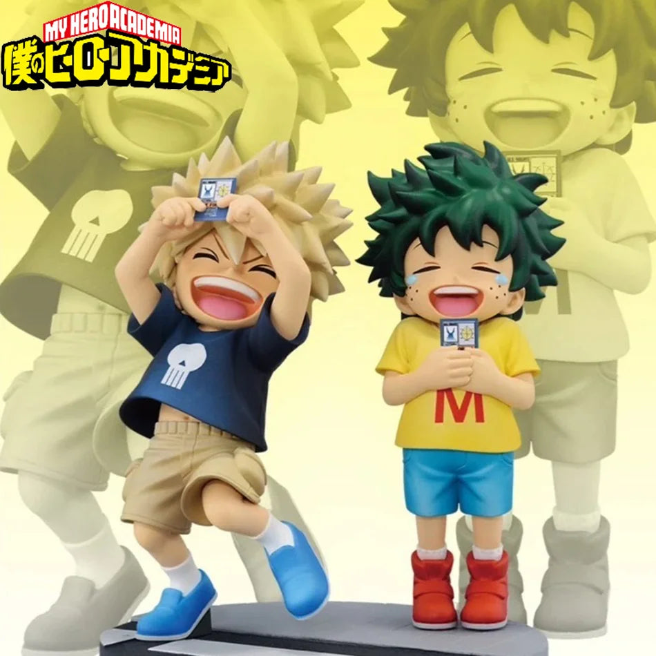 In Stock New Anime My Hero Academia Midoriya Izuku Bakugou Katsuki Childhood Anime Figure Toys for Kids Christmas Gift