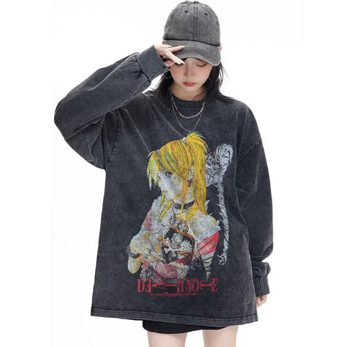 Death Note T-Shirt Vintage Anime Graphic Icely Otaku