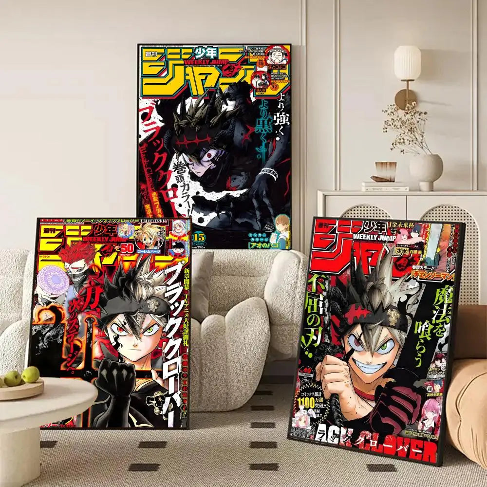 Anime Black Clover Poster Holiday Gifts Decoration Designed For Home Restaurant Office Space Wall Art