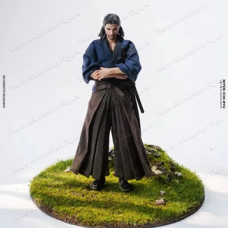In Stock 1/12 Semi-finished Miyamoto Musashi Figure Cloth Wandering Warrior Articulated Action Figure Collection Toy Gift