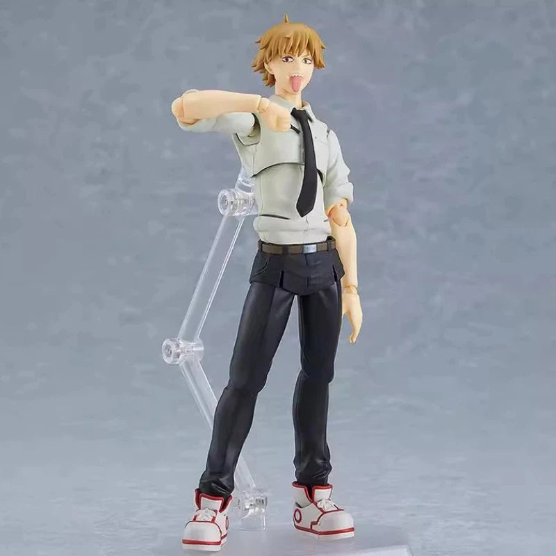 17cm Figma Chainsaw Man Denji 586 Articulated Pvc Action Figure Collectible Model Boxed Desktop Decoration For Anime Collectors