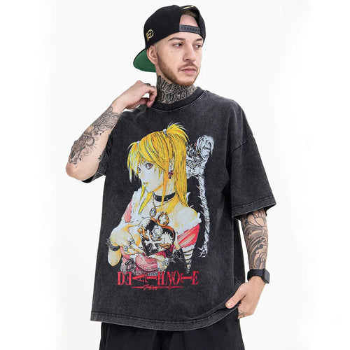 Death Note T-Shirt Vintage Anime Graphic Icely Otaku