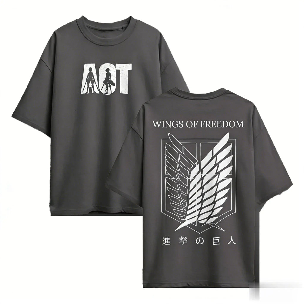 Attack on Titan Anime T Shirt Men Women Graphic Tee 2026 Summer Oversized Short Sleeve Casual Tops Cotton Streetwear Y2k Clothes