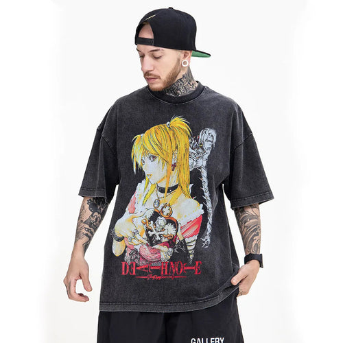 Death Note T-Shirt Vintage Anime Graphic Icely Otaku