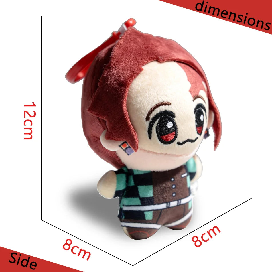 12 types of anime "Demon Slayer" 12cm plush toys of Giyu Tomioka Tanjiro Kamado  Nezuko Kamado  Zenitsu Agatsuma  as gifts