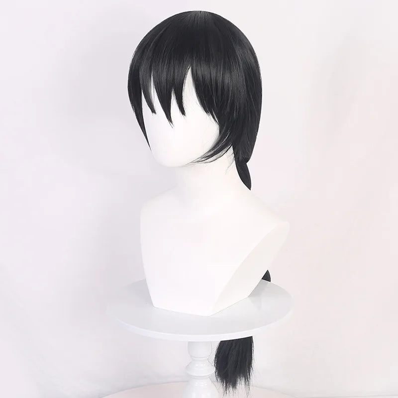 Amanai Riko Cosplay Wig Blue Black Big Braided Heat Resistant Synthetic Hair Anime Wigs