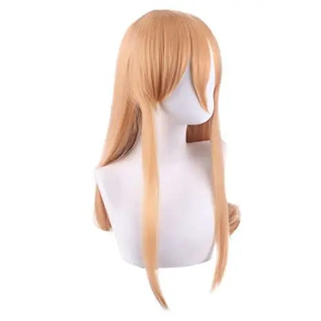 Anime Chainsaw Man Wigs for Cosplay Power Costume Wig Halloween Synthetic Long Straight Wigs Hair Anime Party Wigs