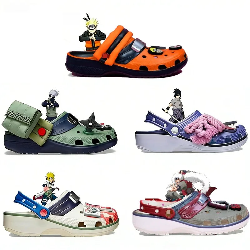 Naruto-themed Summer Flip-Flops Outdoor Beach Sandals Adult Flip-Flops