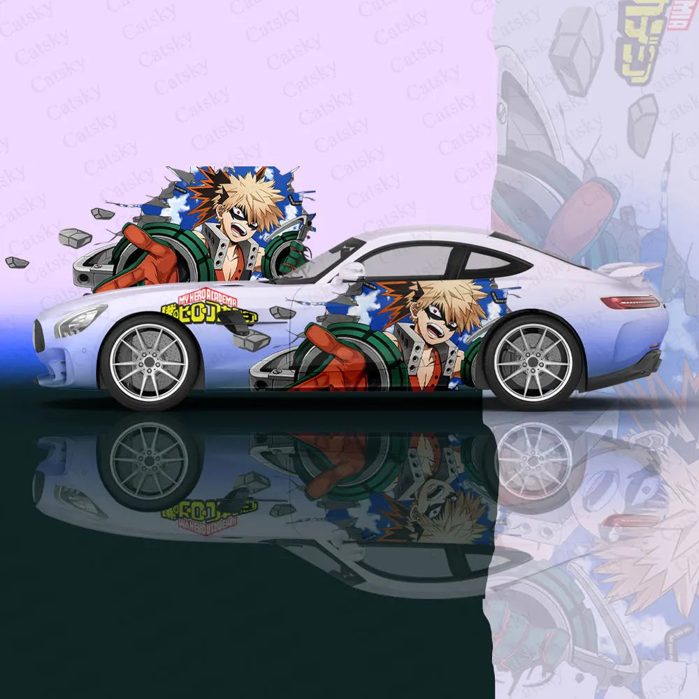 Anime My Hero Academia Car Wrap Protect Sticker Car Decal Creative Sticker Car Body Appearance Modification Decorative Sticker