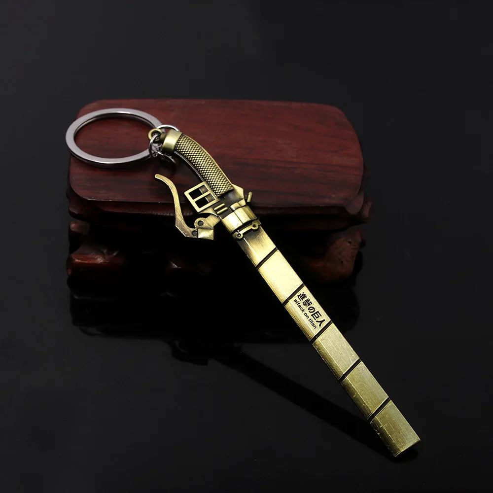 Attack on Titan Necklace Shingeki No Kyojin Wings of Freedom Survey Sword Punk Keychain for Women Men Cospaly Bracelets Earrings
