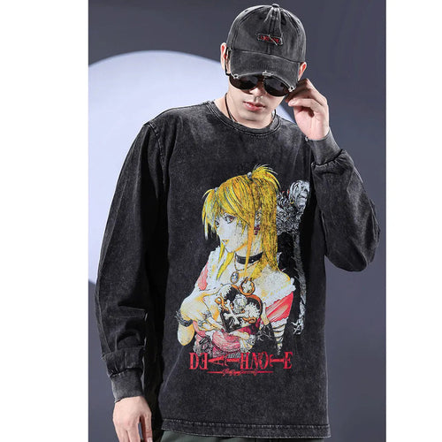 Death Note T-Shirt Vintage Anime Graphic Icely Otaku