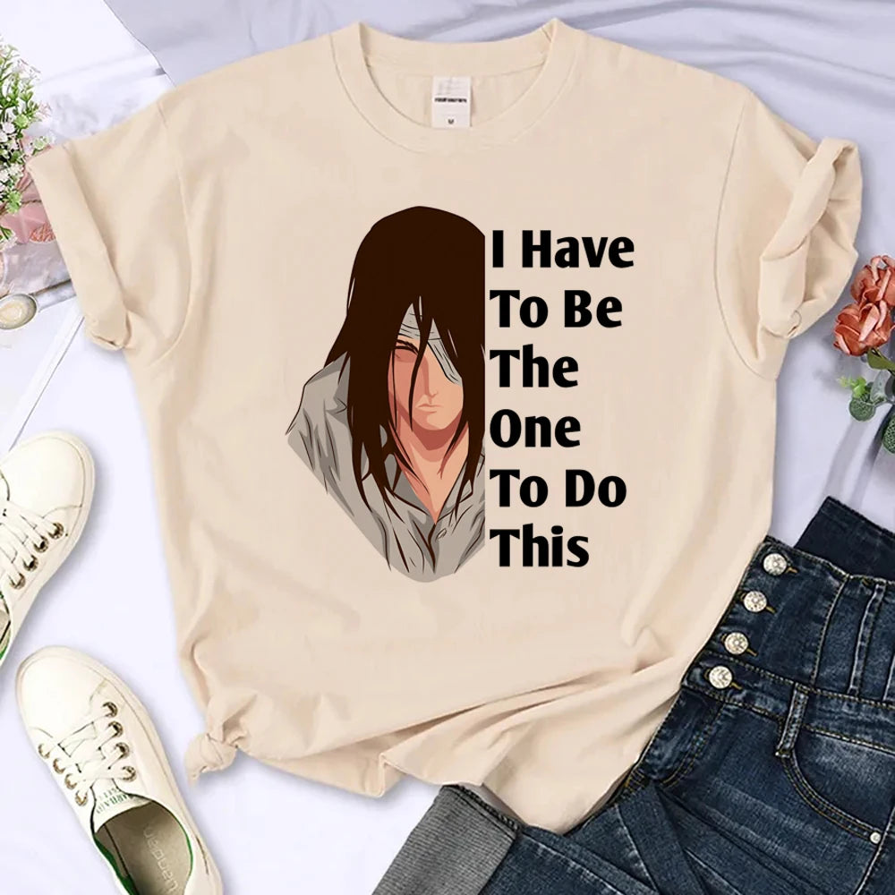 Japanese Anime Attack on Titan T-Shirt Men Women Ackerman Mikasa Eren Jaeger Graphics Clothes Unisex Cartoon Tops Tees Male
