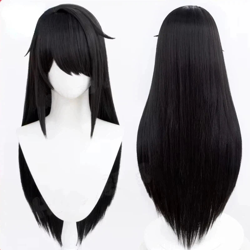 Anime Game Cosplay  School Days Stage Role Play High Temperature Silk Wig Hair Net Wigs
