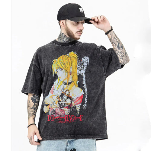 Death Note T-Shirt Vintage Anime Graphic Icely Otaku