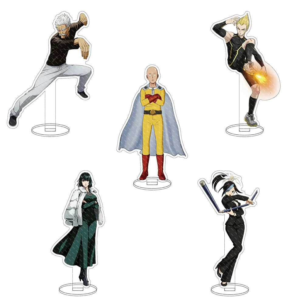 15CM Anime One Punch Man Acrylic Stand Model Figure Cosplay Characters Ornament Accessories Collection Gifts Goods