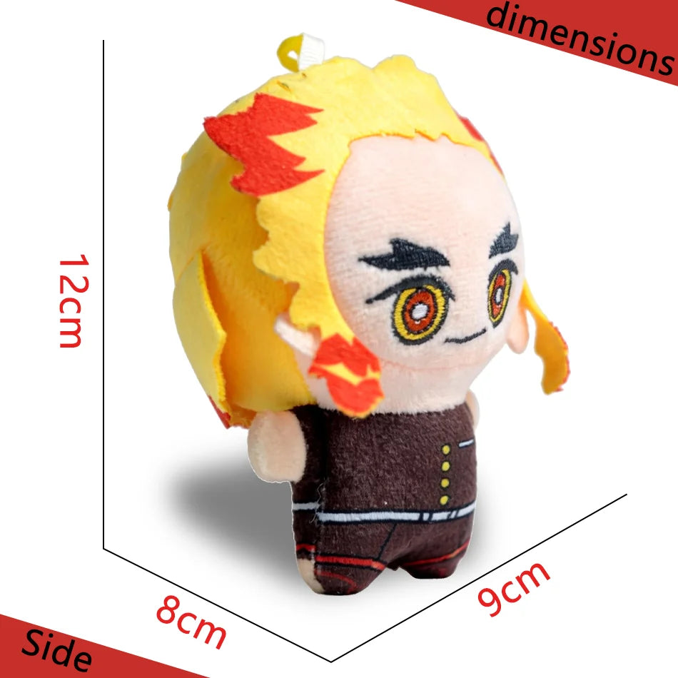 12 types of anime "Demon Slayer" 12cm plush toys of Giyu Tomioka Tanjiro Kamado  Nezuko Kamado  Zenitsu Agatsuma  as gifts