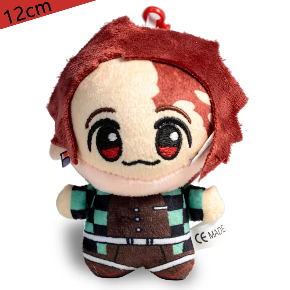 12 types of anime "Demon Slayer" 12cm plush toys of Giyu Tomioka Tanjiro Kamado  Nezuko Kamado  Zenitsu Agatsuma  as gifts