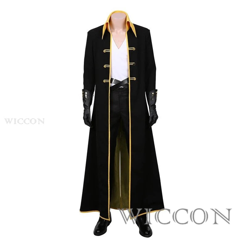 Castlevania Adrian Țepes Arukado Alucard Cosplay Costume Wig Outfit Anime Style Halloween Party Roleplay Mens Suit Coat Pants
