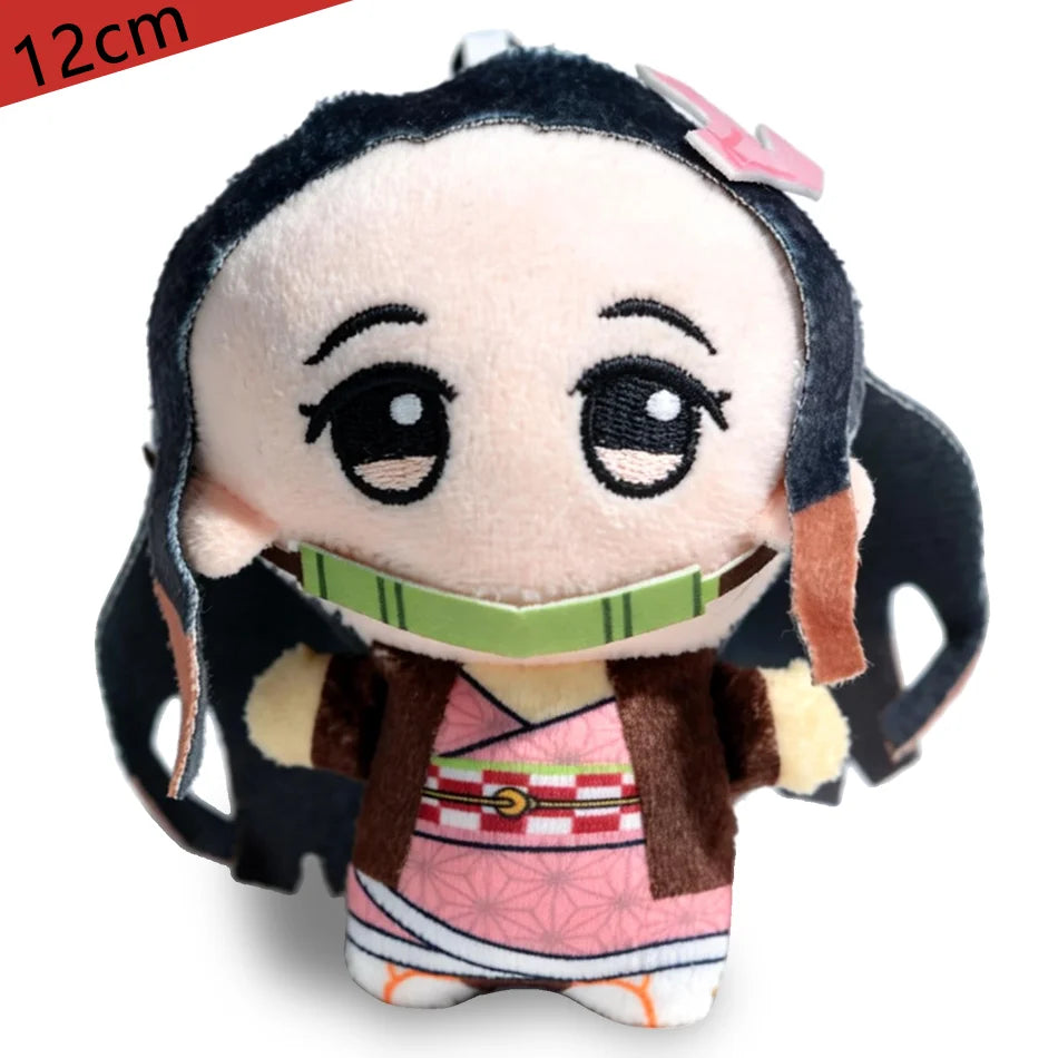 12 types of anime "Demon Slayer" 12cm plush toys of Giyu Tomioka Tanjiro Kamado  Nezuko Kamado  Zenitsu Agatsuma  as gifts