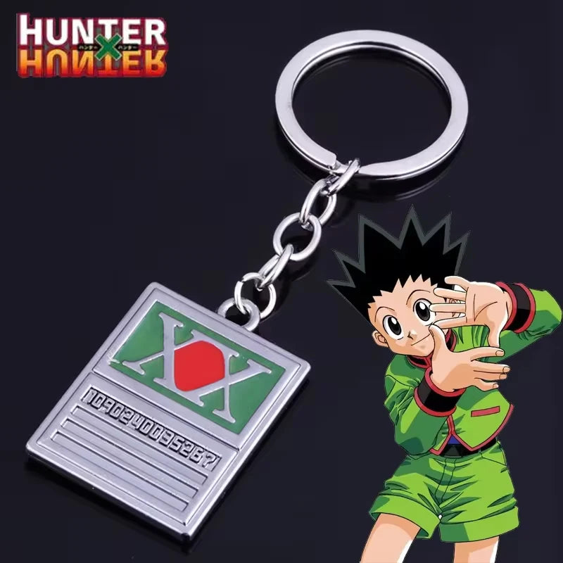 Anime Hunter x Hunter Keychain GON FREECSS License Pendant Key Chain for Women Men Car Keyring Jewelry Accessories