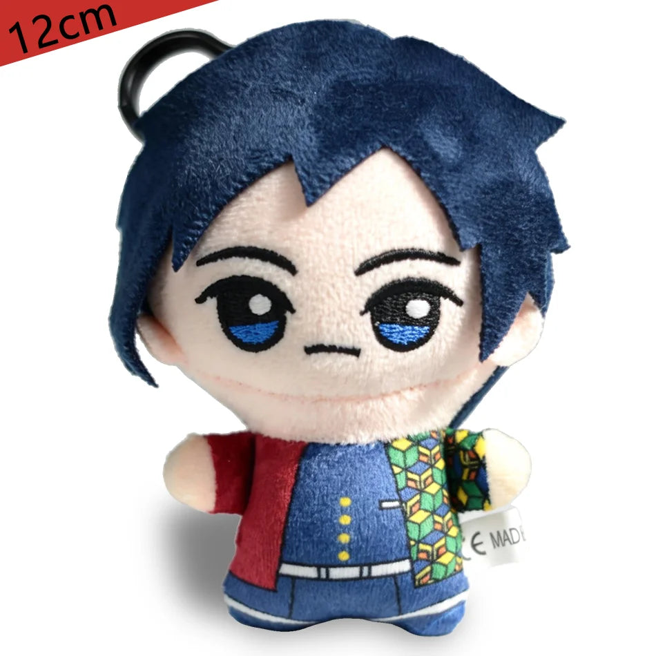 12 types of anime "Demon Slayer" 12cm plush toys of Giyu Tomioka Tanjiro Kamado  Nezuko Kamado  Zenitsu Agatsuma  as gifts