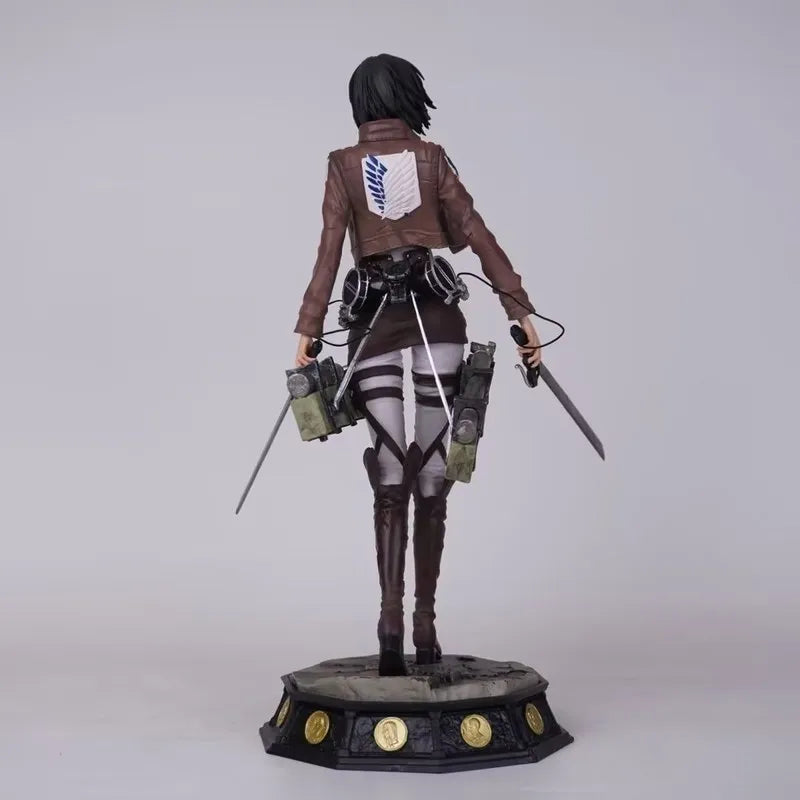 Attack On Titan Mikasa Ackerman Gk Standing Boxed Collectible Anime Statue Figurine Desktop Decoration For Adult Collectors