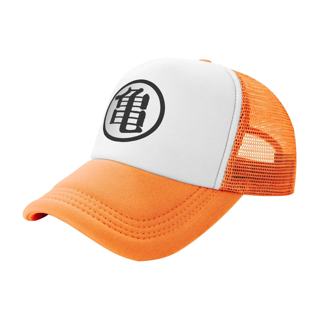 Unisex Master Roshi Gokus Dragon Ball Trucker Caps Outdoor Mesh Baseball Caps Dad Hat Sun Hat Adjustable Sports Cap Summer