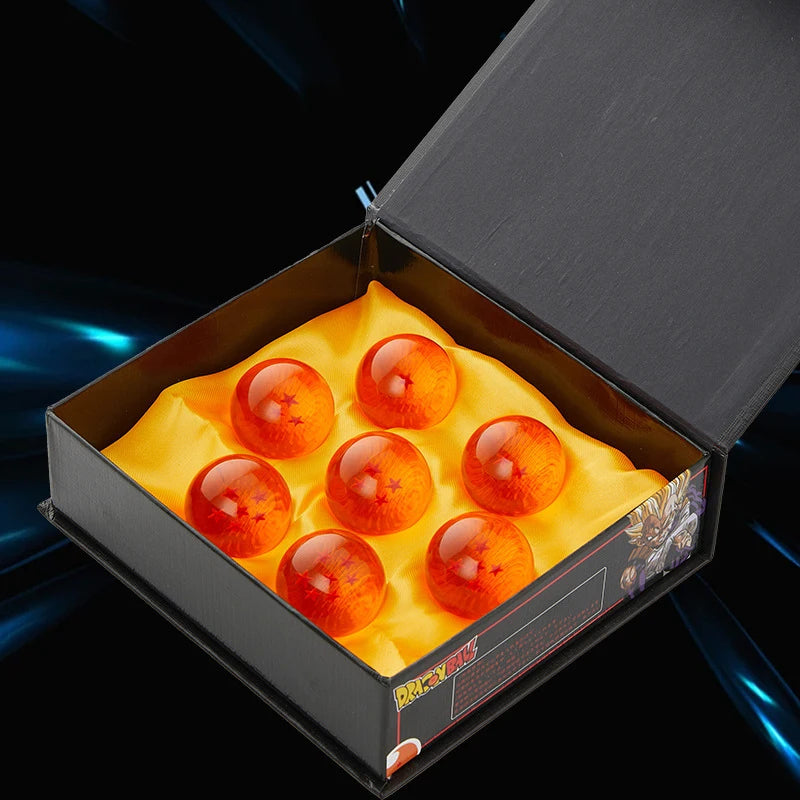 Anime Dragon Ball 7pcs/set 1:1 Crystal Ball Action Figure Toys DBZ Summon Shenron Wishing Balls Collection Model Doll Gifts Kids