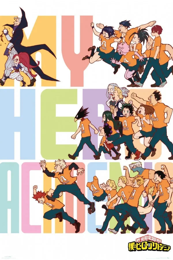 Japanese Anime My-Hero-Academia Poster Cartoon Manga Canvas Painting Wall Art Pictures Home Kids Room Decor Gift