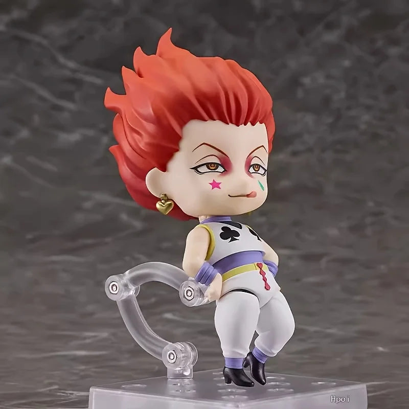 A Q-version popular anime game character with movable hands and feet and interchangeable face, statue, figurine, model, ornament